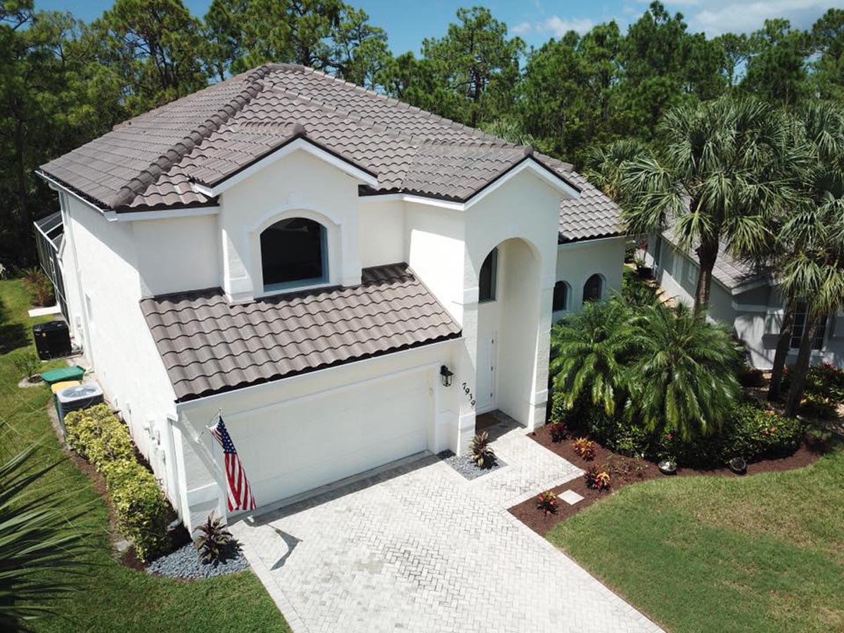 Residential Roofing - Brown Tile Roof | Atlantis Roofing of Naples, Inc.